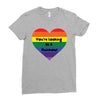 You're Looking At A Rainbow Ladies Fitted T-Shirt