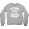 Super Cool Pops Of A Freaking Awesome Grandson Crewneck Sweatshirt