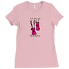 i run like a girl try to keep up Ladies Fitted T-Shirt