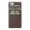 what part of binary code don't you understand iPhone 7 Case