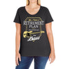 retirement plan Ladies Curvy T-Shirt