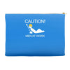 caution men at work Accessory Pouches