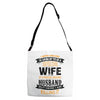 Super Cool Wife Of A Freaking Awesome Husband Adjustable Strap Totes