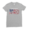 United States Space Force American Flag Ladies Fitted T-Shirt