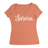 senora white Women's Triblend Scoop T-shirt