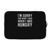 hungry apology Laptop sleeve