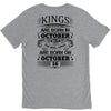 Real Kings Are Born On October 16 V-Neck Tee