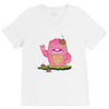 mrs yetti and her poops V-Neck Tee