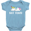 Unicorn Says Not Today Baby Bodysuit