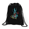 zombie gamers Drawstring Bags