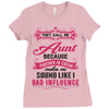 They Call Me Aunt Partner in Crime Ladies Fitted T-Shirt