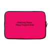 funny t shirt official dog walker. Laptop sleeve