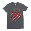 red strong Ladies Fitted T-Shirt