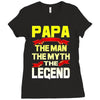 papa the man the myth the legend 2 Ladies Fitted T-Shirt