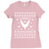 Merry Maverickmas Ugly Christmas Sweater Ladies Fitted T-Shirt