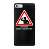 body under construction road sign iPhone 7 Case