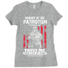 Sorry If My Patriotism Offends You Ladies Fitted T-Shirt