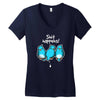 shit happens Women's V-Neck T-Shirt
