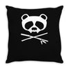 panda vampire skull Throw Pillow