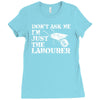 don't ask me i'm just the labourer Ladies Fitted T-Shirt