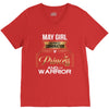 may girl is a perfect combination of princess and warrior V-Neck Tee