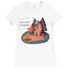 Let's Go Camping Ladies Fitted T-Shirt