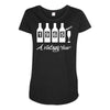 bottles 1965   mens funny Maternity Scoop Neck T-shirt