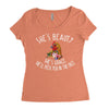 she's beauty she' grace t shirt chicken farm Women's Triblend Scoop T-shirt