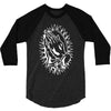 praying hands cross mary rock band baseball jersey 3/4 Sleeve Shirt