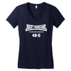 rocky marciano the brooklyn blockbuster 49 0 logo Women's V-Neck T-Shirt