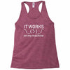 it works my machine Racerback Tank
