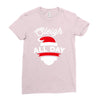 sleigh all day Ladies Fitted T-Shirt