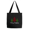 lumberjack tree merry christmas Tote Bags