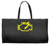 check engine light Weekender Totes