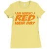 red ginger hair day Ladies Fitted T-Shirt