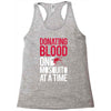 donating blood one mosquito funny Racerback Tank