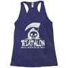 triathlon until death separate Racerback Tank