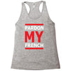 pardon my french Racerback Tank
