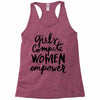 girls compete, women empower Racerback Tank