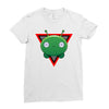 Final Space Mooncake with Triangle Ladies Fitted T-Shirt