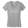 japanese batman logo fan inspired Women's V-Neck T-Shirt