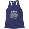 drinking can cause memory loss Racerback Tank