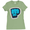 pewdiepie the blue brofist Ladies Fitted T-Shirt