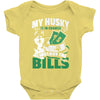 my husky is in charge! Baby Bodysuit