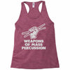 weapons of mass percussion Racerback Tank