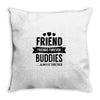 friend forever buddies Throw Pillow