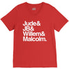 a litle life book white logo V-Neck Tee
