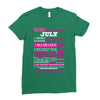 quens are born in july Ladies Fitted T-Shirt