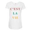 Cest La Vie Maternity Scoop Neck T-shirt