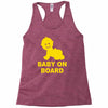 baby on board ! Racerback Tank